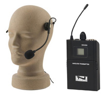 Anchor Audio WB-9000 beltpack transmitter with HBM microphone